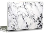 3D Print Laptop Skin Vinyl Sticker Decal, 12" 13" 13.3" 14" 15" 15.4" 15.6 inch Laptop Skin Sticker Cover Art Decal Protector Fits HP Dell Lenovo Compaq Apple Asus Acer (Black White Marble New)