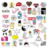 Cute Pink VSCO Stickers for Water Bottles 46-Pack Waterproof, Aesthetic, Trendy Stickers Teens, Girls Perfect for Hydro Flask, Waterbottle, Laptop, Phone, Guitar, Luggage, Bikes Vinyl Decals