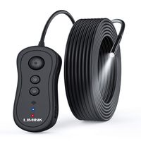 WiFi Endoscope Camera, LIMINK Upgraded 5.0mp Wireless Borescope, 1944p HD Inspection Camera Waterproof Snake Camera with Light for Android, iPhone, iPad - 32.8ft