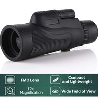 Monocular Telescope - 12X50 High Power 【HD Monocular for Bird Watching】 with Smartphone Holder & Tripod IPX7 Waterproof Monocular Made by Hyper FMC BAK4 Prism & Eco-Friendly Materials