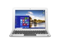 Beantech W1004ADS Laptop (Windows 10 Home, Intel Cherry Trail z8300, 10.1" LCD Screen, Storage: 32 GB, RAM: 4 GB) Silver