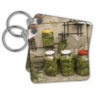 3dRose Romania, Preserved Vegetables, Canning Eu24 Gje0447 Gavriel Jecan Key Chains, Set of 2 (kc_82497_1)