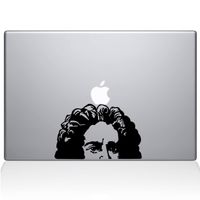 The Decal Guru Newton's Apple Decal Vinyl Sticker, 11" MacBook Air, Black (2339-MAC-11A-BLA)