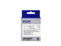 Epson LabelWorks Clear LK (Replaces LC) Tape Cartridge ~1/2" White on Clear (LK-4TWN) - for use with LabelWorks LW-300, LW-400, LW-600P and LW-700 Label Printers