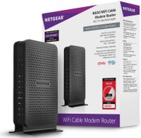 NETGEAR Dual-Band N600 Router with 8 x 4 DOCSIS 3.0 Cable Modem (C3700-100NAS) Black - Renewed