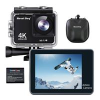 MOUNTDOG Action Camera Underwater Waterproof 30M Camera with 2" LCD Wide Angle View 1080P Full HD Sports Action Camera with 10M WiFi Wireless Control and Portable Camera Bag