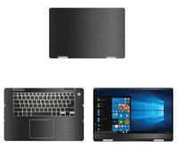 decalrus - Protective Decal for Dell Inspiron i7586 / 7586 (15.6" Screen) Laptop Dark Grey Texture Brushed Aluminum Skin case Cover wrap BAdellInspiron15_I7586Dark Grey
