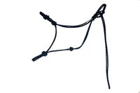 Horse Rope Training Halter - 4 Knot from 1/4" Stiff Polyester Halter Cord - Size Rope Most Trainers Use! (Black with Blue, Draft)