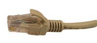 Cat5e Rj45 Network Ethernet Snagless Patch Cable 24awg, Beige (5 Feet)