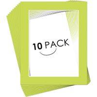 Golden State Art, Pack of 10, 16x20 for 12x16 Frolic Color Mat - White-core, Acid-Free - Great for Frames, Artwork, Prints, Pictures