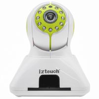 iZtouch IZSP-006 Green 1280x720P HD H.264 Wireless/Wired IP Camera with Two-Way Audio IR-Cut Filter Night Vision Pan/Tilt Control QR Code Scan Phone remote monitoring supported