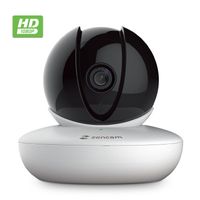 Zencam WiFi Camera, 1080p HD Indoor Pan Tilt Digital Zoom Wireless IP Security System w/Night Vision, Two Way Talk, MicroSD & Cloud Storage, 2.4Ghz Only, Black (M2W-V2)(Updated Firmware, 2020)