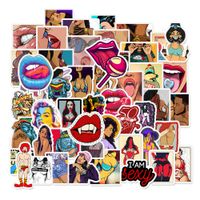 Sexy Women Graffiti Stickers Vinyl - 48 Pack Pinup Girls Decals for Laptop Water Bottle Skateboard Phone Case Car Bike Bumper Luggage Bomb Waterproof Art No Repeat, Adult