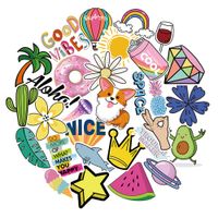 Vsco Girls Stickers for Water Bottles Big 30-Pack Waterproof Cute Aesthetic Trendy Stickers for Teens Kids Girls and Boys, Perfect for Laptop Notebook Tablet Phone Car Travel Extra Durable 100% Vinyl
