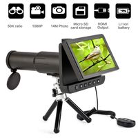Koolertron 5.0 inch LCD Digital Monoculars Binoculars Camera 50x 1080P Video Photo Spotting Scope Recorder Portable Digital Camera Telescope for Watching Bird, Football Game + Free 8GB TF Card