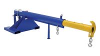 Vestil LM-OBT-4-30 Orbit Telescoping Lift Boom, 4000 lb Capacity, 30" Fork Pocket Center, Overall LxWxH (in.) 38 x 86.625 x 27.6875, Overall Extended Length (in.) 146-5/8, Blue