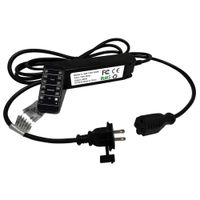 Bulbstring 360W Light Dimmer Plug in - AC Weatherproof Cord Dimmer Switch for Outdoor LED Lamp, 50ft Range Remote Control Timer Controller, Plug-in 3 Prong Outlet with 9.8ft Extension Cord