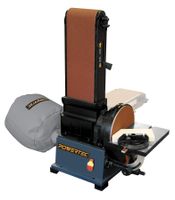 POWERTEC BD6900 Woodworking Belt Disc Sander Machine w/ Built-In Dust Collection System