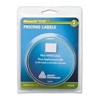 Monarch PAXAR Two-Line Pricemarker Labels, 0.625 x 0.75 Inches, White, 3 Rolls per Pack (925030)
