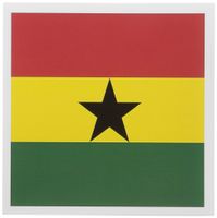 3dRose Ghana Flag - Greeting Cards, 6 x 6 inches, set of 12 (gc_31546_2)