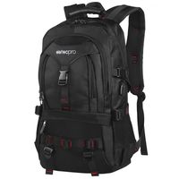 EletecPro 17.3 Inch Laptop Travel Backpack with USB Charging Port(Black)
