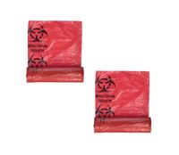 Medical Action Infectious Waste Bag, Red, 3 Gallon, 14.5" x 19", (2 Pack)