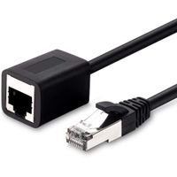 Ethernet Extension Cable 25 Feet, Ruaeoda Shielded Network Cat6 Extension Patch Cable RJ45 Cords Shielded Male to Female Connector for VoIP Phones, NAS, PoE Devices, Hub, DSL, Xbox, PS2, PS3 etc