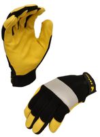 G & F 1091XL Dark Owl High Visibility Reflective Performance Mechanics Work Gloves, Driving Gloves, Men's X-Large