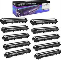 Speedy Inks Compatible Toner Cartridge Replacement for Brother TN221 (Black, 10-Pack)