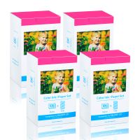 GREENCYCLE KP-108IN Ink/Paper Set 4 x 6 Paper Glossy 108 Sheets 3 Color Ink Cartridges Compatible for for Canon SELPHY CP1300 CP910 CP760 CP770 CP780 CP800 Wireless Compact Photo Printer (4 Pack)