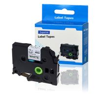 SuperInk 1 Pack Compatible for P-Touch TZ TZe TZe-231 TZ-231 Label Tape for PT-D210 PT-H100 PT-D400AD PT-P700 PTD600 PT-1230PC Labeler 12mm (1/2 Inch) x 8m (26.2 ft) Laminated Black on White