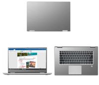 Silver Brushed Aluminum skin decal wrap skin case for Lenovo Yoga 720 15 15.6" Tocuh Laptop