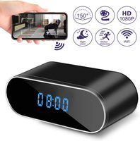 Spy Camera Hidden Camera in Clock WiFi Hidden Cameras 1080P Video Recorder Wireless IP Camera for Indoor Home Security Monitoring Nanny Cam 140 Angle Night Vision Motion Detection