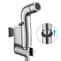 WILLSLAND Handheld Bidet Sprayer for Toilet, Cloth Diaper Sprayer Set with Dual Mode Spray Head (Jet/Stream) New Sliding Switch Bidet for Toilet Chrome ABS Plastic Toilet Bidet