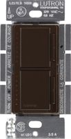 Lutron Maestro Dual Dimmer Switch for Incandescent and Halogen Bulbs, 300-Watt, Single-Pole, MA-L3L3-BR, Brown
