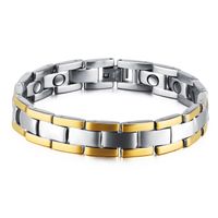 Vanski Men's Stainless Steel Magnetic Therapy Bracelet Pain Relief for Arthritis and Carpal Tunnel