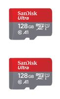 SanDisk 128GB X2 (256GB) MicroSD HC Ultra Uhs-1 Memory Card