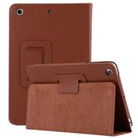 iPad Case for 10.2'' iPad 7th Generation, TechCode Premium Flip Book Stand Cover Multi-Angle Viewing Lightweight Shell Ultra Thin Stand Smart Protective Case for iPad 7th Generation 10.2 inch (Brown)