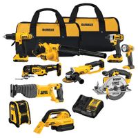 DEWALT 20V MAX Cordless Drill Combo Kit, 10-Tool (DCK1020D2)