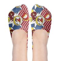 America Flag Pop Art Gym Womens Athletic Non Slip Ankle Compression Low Cut Loafer Socks For Yoga Train Hiking Cycling Running Sports Soccer
