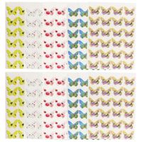 Ibnotuiy 10 Sheets Beautiful Butterfly Pattern Photo Mounting Corner Sticker Self Adhesive for DIY Scrapbook/Picture Album (5 Colors)