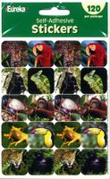 Eureka Rainforest Creatures Real Photos Stickers
