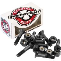 Independent Genuine Parts Cross Bolts Standard Phillips Skateboard Hardware (Black/Black, 1 1/4")