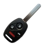 4 Button Remote Head Key Fob Compatible With Honda Accord