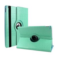 MeiLiio New Case for iPad Air 2, Book Style ，Folio Flip Case,[Rugged Protective]  Screen Protector， Hybrid PU Leather with 360 Degrees Rotating Case Cover for Apple iPad Air 2 - Blue