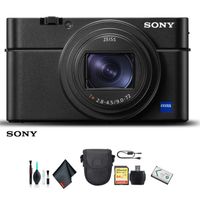 Sony Cyber-Shot DSC-RX100 VI Camera DSCRX100M6/B with Soft Bag, 64GB Memory Card, Card Reader, Plus Essential Accessories