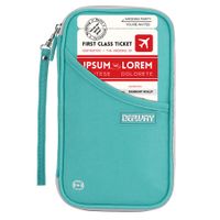 Travel Wallet RFID Blocking Document Organizer Bag, Family Passport Holder