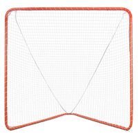 Goplus Lacrosse Goal, 6' x 6' Practice Lacrosse Goal and Net for Indoor & Outdoor Backyard Shooting Training Playing with Easy Snap Lock Iron Frame Net Included