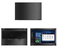 decalrus - Protective Decal for Lenovo ThinkPad P52 (15.6" Screen) Laptop Dark Grey Texture Brushed Aluminum Skin case Cover wrap BAlenovoThinkpad15_p52Dark Grey
