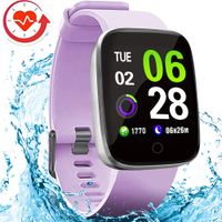 FITVII E-Pro Smart Watch, Fitness Tracker with Multiple Sport Mode, HR&Blood Pressure Monitor with SpO2 and Sleep Tracker, Activity Tracker for Women Men